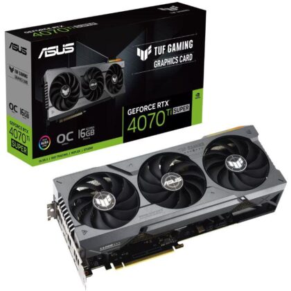 Graphics Card ASUS NVIDIA GeForce RTX 4070 Ti SUPER 16 GB GDDR6X 256 bit PCIE 4.0 16x 2xHDMI 3xDisplayPort TUF-RTX4070TIS-O16G-GAM  TUF-RTX4070TIS-O16G-GAM 197105437838