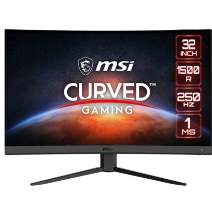 LCD Monitor MSI G32C4X 31.5" Gaming/Curved Panel VA 1920x1080 16:9 250Hz Matte 1 ms Tilt Colour Black G32C4X  G32C4X 4711377018487