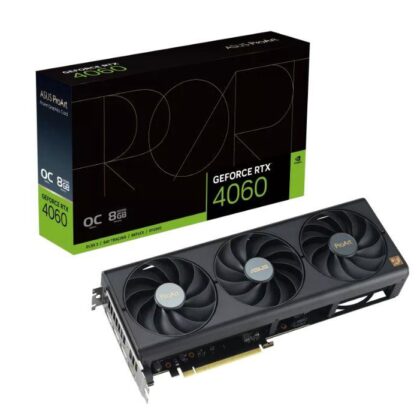 Graphics Card ASUS NVIDIA GeForce RTX 4060 8 GB GDDR6 128 bit PCIE 4.0 16x 1xHDMI 3xDisplayPort PROART-RTX4060-O8G  PROART-RTX4060-O8G 4711387299401