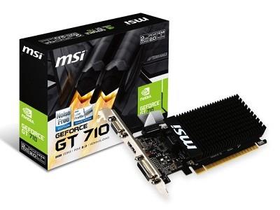 VGA PCIE16 GT710 2GB GDDR3/GT 710 2GD3H LP MSI  GT7102GD3HLP 4719072448233