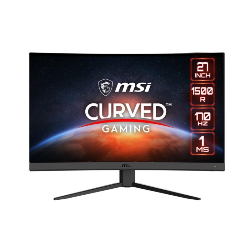 LCD Monitor MSI G27CQ4 E2 27" Gaming/Curved Panel VA 2560x1440 16:9 170Hz Matte 1 ms Tilt Colour Black G27CQ4E2  G27CQ4E2 4719072964283