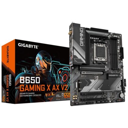 Mainboard GIGABYTE AMD B650 SAM5 ATX Memory DDR5 Memory slots 4 1xPCI-Express 16x 1xPCI-Express 3.0 1x 3xM.2 1xHDMI 1xDisplayPort 3xUSB 2.0 4xUSB 3.2 1xUSB-C 1xPS/2 1xRJ45 3xAudio port B650GAMINGXAXV21.1  B650GAMINGXAXV21.1 4719331860073