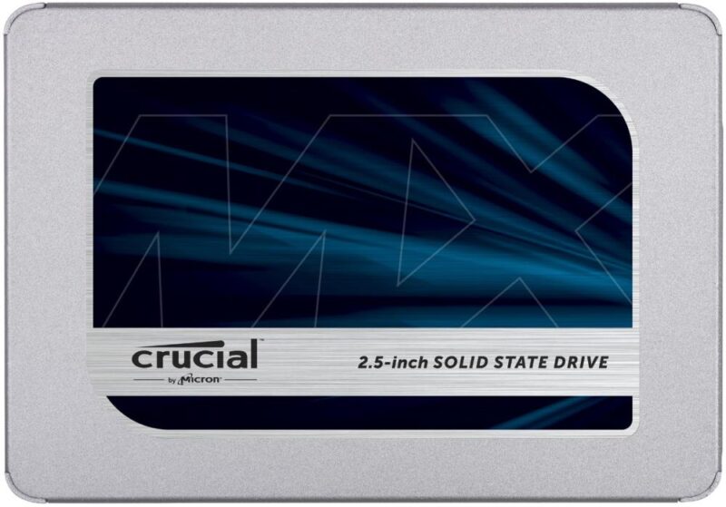 SSD CRUCIAL MX500 1TB SATA 3.0 TLC Write speed 510 MBytes/sec Read speed 560 MBytes/sec 2