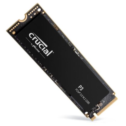 SSD CRUCIAL P3 1TB M.2 PCIE NVMe 3D NAND Write speed 3000 MBytes/sec Read speed 3500 MBytes/sec TBW 220 TB CT1000P3SSD8  CT1000P3SSD8 649528918796