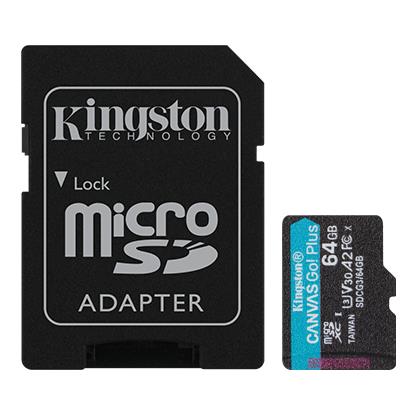 MEMORY MICRO SDXC 64GB UHS-I/W/ADAPTER SDCG3/64GB KINGSTON  SDCG3/64GB 740617301045