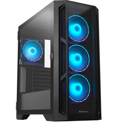 Case CHIEFTEC APEX ARGB MidiTower Not included ATX MicroATX MiniITX Colour Black GA-01B-TG-OP  GA-01B-TG-OP 0753263078520