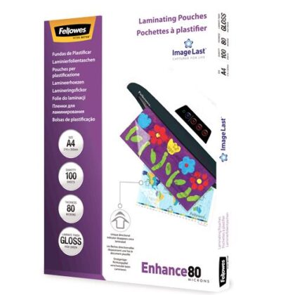 LAMINATOR POUCH IMAGELAST/A4 80 100PCS 5306114 FELLOWES  5306114 077511530616