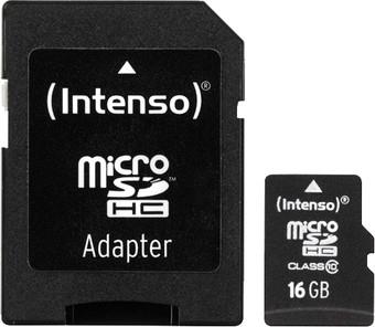 MEMORY MICRO SDHC 16GB C10/W/ADAPTER 3413470 INTENSO  3413470 4034303018192