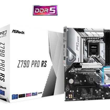 Mainboard ASROCK Intel Z790 LGA1700 ATX Memory DDR5 Memory slots 4 2xPCI-Express 3.0 1x 1xPCI-Express 4.0 16x 1xPCI-Express 5.0 16x 4xM.2 1xHDMI 1xDisplayPort 4xUSB 2.0 3xUSB 3.2 1xUSB-C 1xPS/2 1xRJ45 3xAudio port Z790PRORS  Z790PRORS 4710483940767