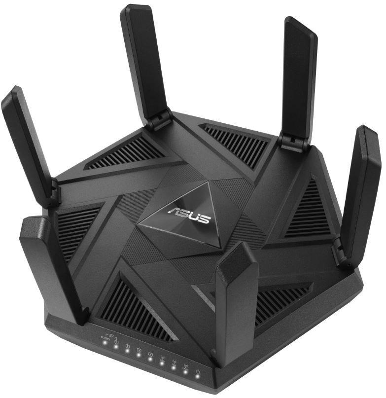 Wireless Router ASUS Wireless Router 7800 Mbps Mesh Wi-Fi 5 Wi-Fi 6 Wi-Fi 6e IEEE 802.11a IEEE 802.11b IEEE 802.11n USB 3.2 1 WAN 3×10/100/1000M 1×2.5GbE Number of antennas 6 RT-AXE7800  RT-AXE7800 4711081632917