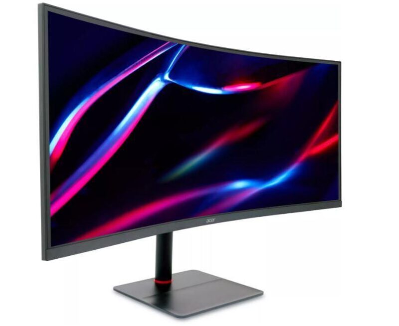 LCD Monitor ACER Nitro XV5 XV345CURVBMIPH 34" Gaming/Curved/21 : 9 Panel VA 3440x1440 21:9 165Hz Matte 1 ms Speakers Swivel Height adjustable Tilt UM.CX5EE.V05  UM.CX5EE.V05 4711121686085