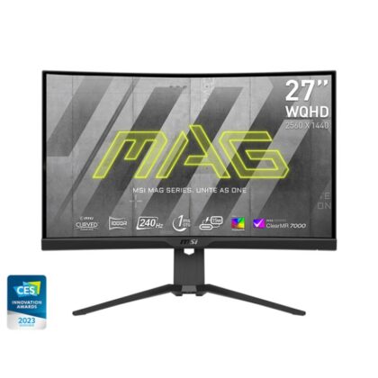 LCD Monitor MSI 27" Gaming/Curved Panel VA 2560x1440 16:9 240Hz 1 ms Height adjustable Tilt Colour Black MAG275CQRXF  MAG275CQRXF 4711377082983