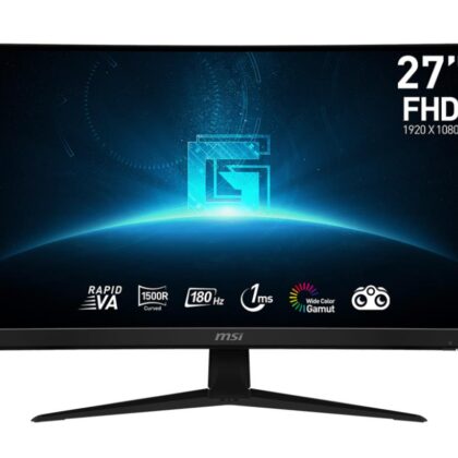 LCD Monitor MSI 27" Curved Panel VA 1920x1080 16:9 180Hz Matte 1 ms Tilt Colour Black G27C4E3  G27C4E3 4711377131889