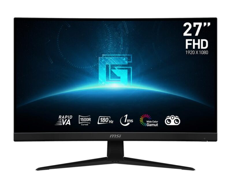 LCD Monitor MSI 27" Curved Panel VA 1920x1080 16:9 180Hz Matte 1 ms Tilt Colour Black G27C4E3  G27C4E3 4711377131889