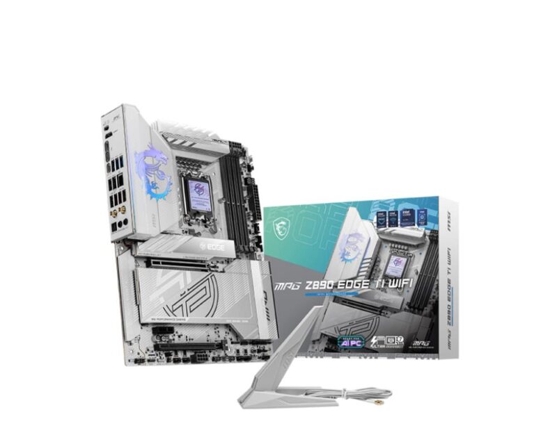 Mainboard MSI Intel Z890 LGA1851 ATX Memory DDR5 Memory slots 4 1xPCI-Express 1x 2xPCI-Express 16x 5xM.2 1xHDMI 1xAudio-In 1xAudio-Out 1xUSB 2.0 4xUSB 3.0 4xUSB 3.1 1xUSB-C 1xOptical S/PDIF 1xRJ45 2xThunderbolt MPGZ890EDGETIWIFI  MPG Z890 EDGE TI WIFI 4711377260800