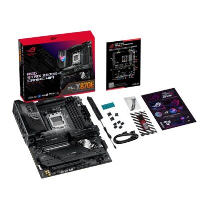 Mainboard ASUS AMD X870E SAM5 ATX Memory DDR5 Memory slots 4 1xPCI-Express 4.0 16x 1xPCI-Express 5.0 16x 5xM.2 1xHDMI 9xUSB 3.2 2xUSB-C 2xUSB4 1xOptical S/PDIF STRIXX870E-EGAMINGWIFI  STRIXX870E-EGAMINGWIFI 4711387724163