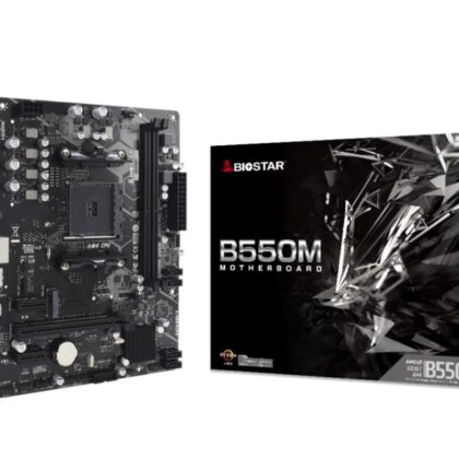 Mainboard BIOSTAR AMD B550 SAM4 Micro-ATX Memory DDR4 Memory slots 2 2xPCI-Express 3.0 1x 1xPCI-Express 3.0 16x 1xPCI-Express 4.0 16x 1xM.2 1x15pin D-sub 1xHDMI 1xDisplayPort 6xUSB 2.0 6xUSB 3.2 1xUSB-C 3xAudio port B550MT  B550MT 4712960687448