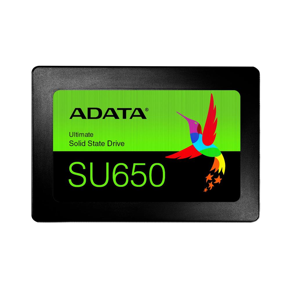 SSD ADATA SU650 960GB SATA 3.0 Write speed 450 MBytes/sec Read speed 520 MBytes/sec 2,5″ TBW 560 TB MTBF 2000000 hours ASU650SS-960GT-R  ASU650SS-960GT-R 4713218461186