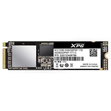 SSD ADATA XPG SX8200 Pro 1TB M.2 PCIE NVMe TLC Write speed 3000 MBytes/sec Read speed 3500 MBytes/sec 3.5mm TBW 640 TB MTBF 2000000 hours ASX8200PNP-1TT-C  ASX8200PNP-1TT-C 4713218469465