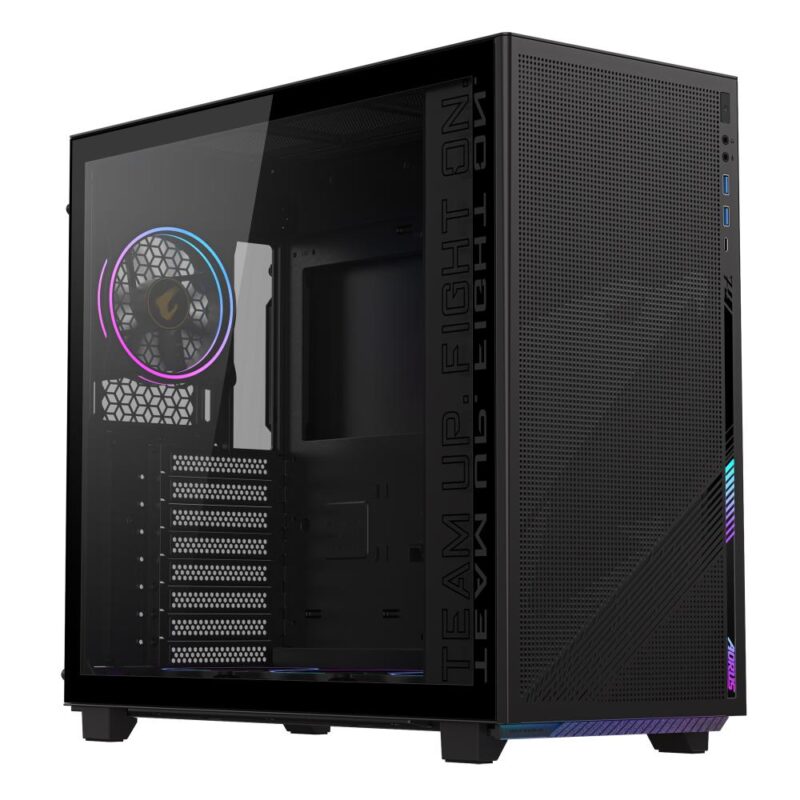 Case GIGABYTE AORUS C400 GLASS MidiTower Case product features Transparent panel ATX MicroATX MiniITX Colour Black GB-AC400G  GB-AC400G 4719331554934