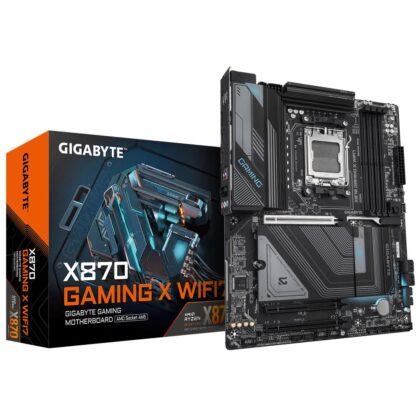 Mainboard GIGABYTE AMD X870 SAM5 ATX Memory DDR5 Memory slots 4 2xPCI-Express 3.0 1x 1xPCI-Express 5.0 16x 3xM.2 1xHDMI 4xUSB 2.0 4xUSB 3.2 2xUSB-C 1xRJ45 3xAudio port X870GAMINGXWIFI7  X870 GAMING X WIFI7 4719331865368