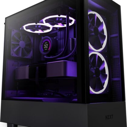 Case NZXT H5 ELITE MidiTower Case product features Transparent panel Not included ATX MicroATX MiniITX Colour Black CC-H51EB-01  CC-H51EB-01 5056547202365