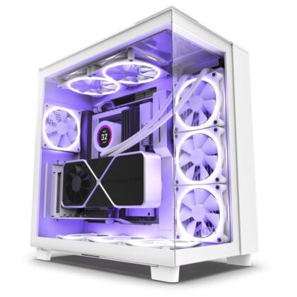 Case NZXT H9 Elite MidiTower Case product features Transparent panel Not included ATX MicroATX MiniITX Colour White CM-H91EW-01  CM-H91EW-01 5056547202440