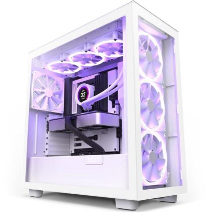 Case NZXT H7 Elite MidiTower Not included ATX MicroATX MiniITX Colour White CM-H71EW-02  CM-H71EW-02 5056547203522