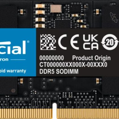 NB MEMORY 16GB DDR5-5600 SO/CT16G56C46S5 CRUCIAL  CT16G56C46S5 649528929938