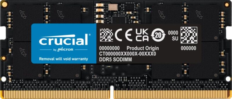 NB MEMORY 16GB DDR5-5600 SO/CT16G56C46S5 CRUCIAL  CT16G56C46S5 649528929938