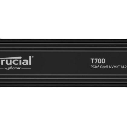 SSD CRUCIAL T700 4TB M.2 PCIe Gen5 NVMe TLC Write speed 11800 MBytes/sec Read speed 12400 MBytes/sec TBW 2400 TB CT4000T700SSD5  CT4000T700SSD5 649528936721