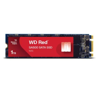 SSD WESTERN DIGITAL Red SA500 1TB M.2 SATA 3.0 Write speed 530 MBytes/sec Read speed 560 MBytes/sec 2.38mm TBW 600 TB MTBF 2000000 hours WDS100T1R0B  WDS100T1R0B 718037872360