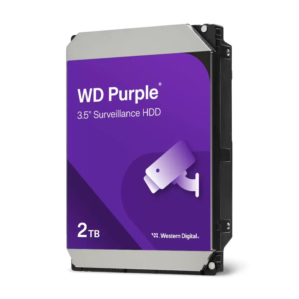 HDD WESTERN DIGITAL Purple 2TB SATA 256 MB 3,5″ WD23PURZ  WD23PURZ 718037896199