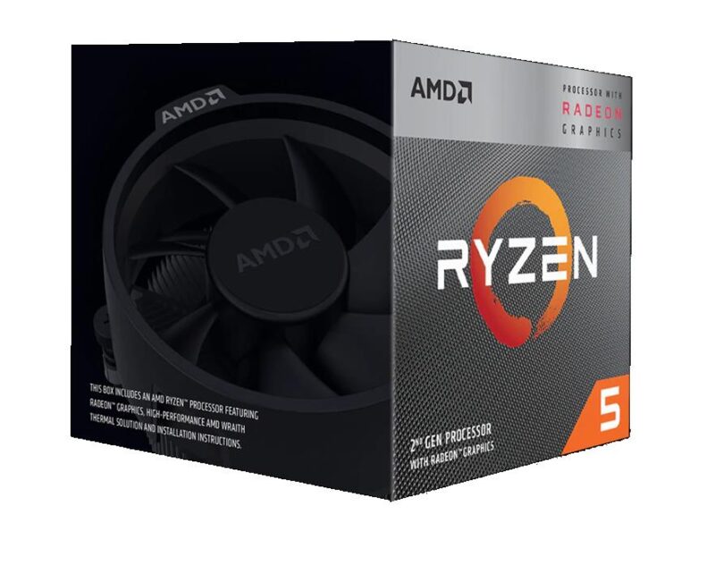 CPU RYZEN X4 R5-3400G SAM4 BX/65W 3700 YD3400C5FHBOX AMD  YD3400C5FHBOX 730143309837