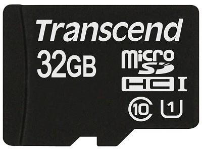 MEMORY MICRO SDHC 32GB UHS-I/CLASS10 TS32GUSDCU1 TRANSCEND  TS32GUSDCU1 760557824978