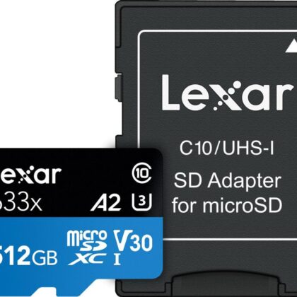 MEMORY MICRO SDXC 512GB UHS-I/W/ADAPTER LSDMI512BB633A LEXAR  LSDMI512BB633A 843367119745