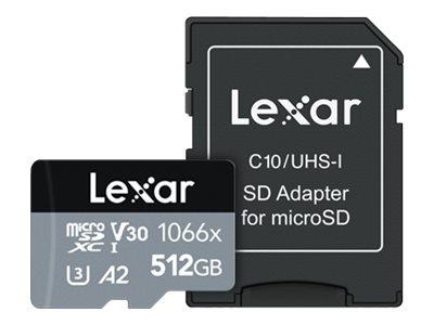 MEMORY MICRO SDXC 512GB UHS-I/W/A LMS1066512G-BNANG LEXAR  LMS1066512G-BNANG 843367121939