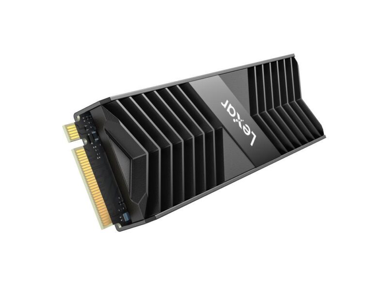 SSD LEXAR NM800PRO 512GB Heatsink M.2 PCIe Gen4 NVMe 3D TLC Write speed 3500 MBytes/sec Read speed 7450 MBytes/sec TBW 500 TB MTBF 1500000 hours LNM800P512G-RN8NG  LNM800P512G-RN8NG 843367128631