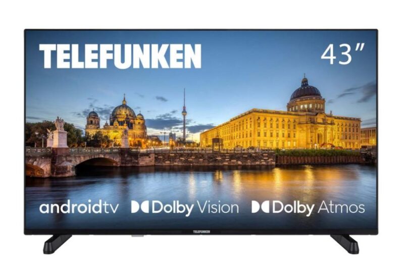 TV Set TELEFUNKEN 43" 4K/Smart 3840x2160 Wireless LAN Bluetooth Android TV 43UAG8030  43UAG8030 8698902060103