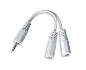 CABLE AUDIO SPLITTER 3.5MM/10CM WHITE CCA-415W GEMBIRD  CCA-415W 8716309035507