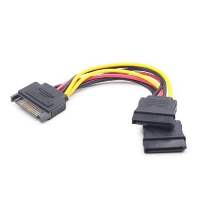 CABLE POWER SPLITTER SATA/0.15M CC-SATAM2F-01 GEMBIRD  CC-SATAM2F-01 8716309086394