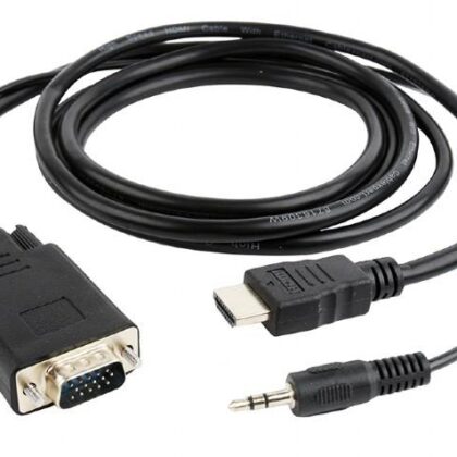 CABLE HDMI-VGA +3.5MM/1.8M A-HDMI-VGA-03-6 GEMBIRD  A-HDMI-VGA-03-6 8716309098021