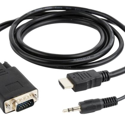 CABLE HDMI-VGA +3.5MM/3M A-HDMI-VGA-03-10 GEMBIRD  A-HDMI-VGA-03-10 8716309098069