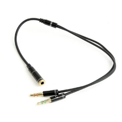 CABLE AUDIO 3.5MM SOCKET TO/2X3.5MM PLUG CCA-418M GEMBIRD  CCA-418M 8716309100526