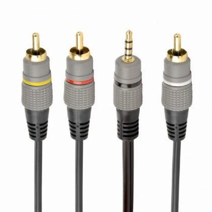 CABLE AUDIO 3.5MM 4PIN TO 3RCA/AV 1.5M CCAP-4P3R-1.5M GEMBIRD  CCAP-4P3R-1.5M 8716309105583