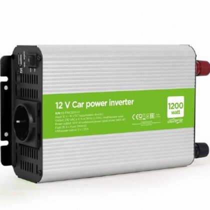 POWER INVERTER CAR 12V 1200W/EG-PWC1200-01 GEMBIRD  EG-PWC1200-01 8716309119450