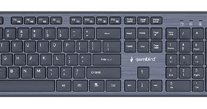 KEYBOARD +MOUSE WRL ENG/DESKTOP BK KBS-WCH-04 GEMBIRD  KBS-WCH-04 8716309130202