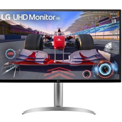 LCD Monitor LG 31.5" Panel VA 3840x2160 16:9 144 Hz Matte 5 ms Speakers Pivot Height adjustable Tilt Colour Black / White 32UQ750P-W  32UQ750P-W 8806084038111