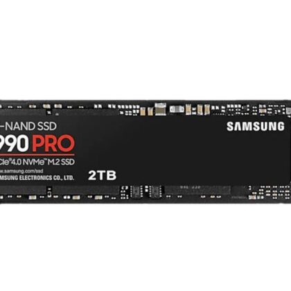 SSD SAMSUNG 990 PRO 2TB M.2 PCIE NVMe MLC Write speed 6900 MBytes/sec Read speed 7450 MBytes/sec 2.3mm TBW 1200 TB MTBF 1500000 hours MZ-V9P2T0BW  MZ-V9P2T0BW 8806094215038