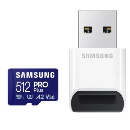 MEMORY MICRO SDXC PRO+ 512GB/W/ADAPT. MB-MD512SB/WW SAMSUNG  MB-MD512SB/WW 8806094780680